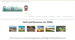 Desktop Screenshot of clarklandresources.com