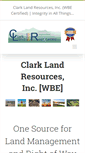 Mobile Screenshot of clarklandresources.com