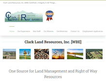 Tablet Screenshot of clarklandresources.com